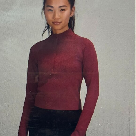 lululemon Rest Less Cropped Half Zip Size 6 - Picture 1 of 5